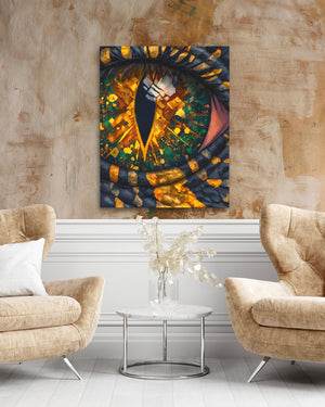 Reptile's Crystal Vision - Luxury Wall Art