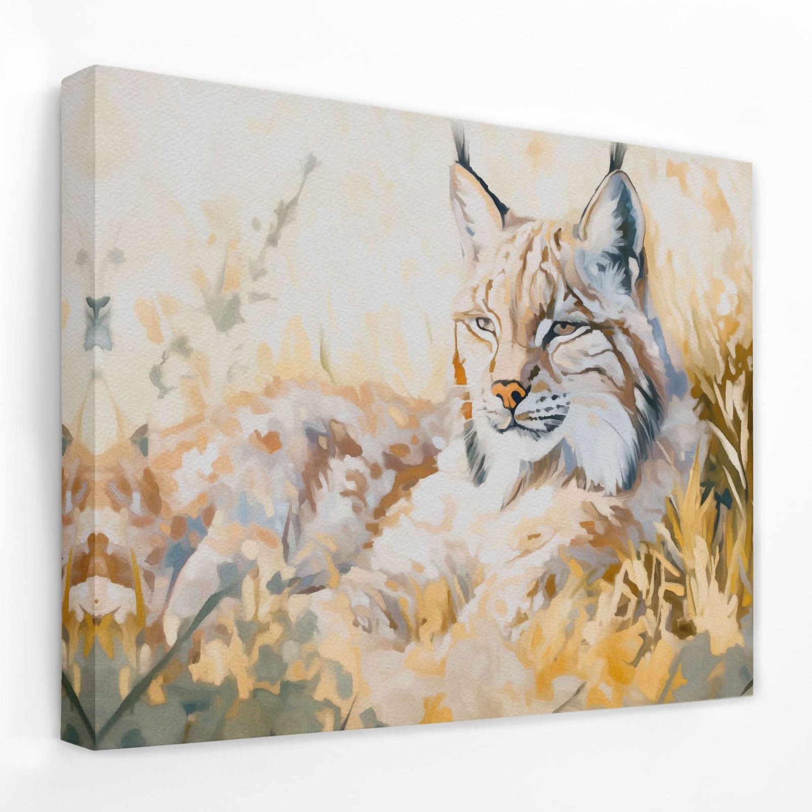 Resting Lynx - Animals Canvas Wall Art
