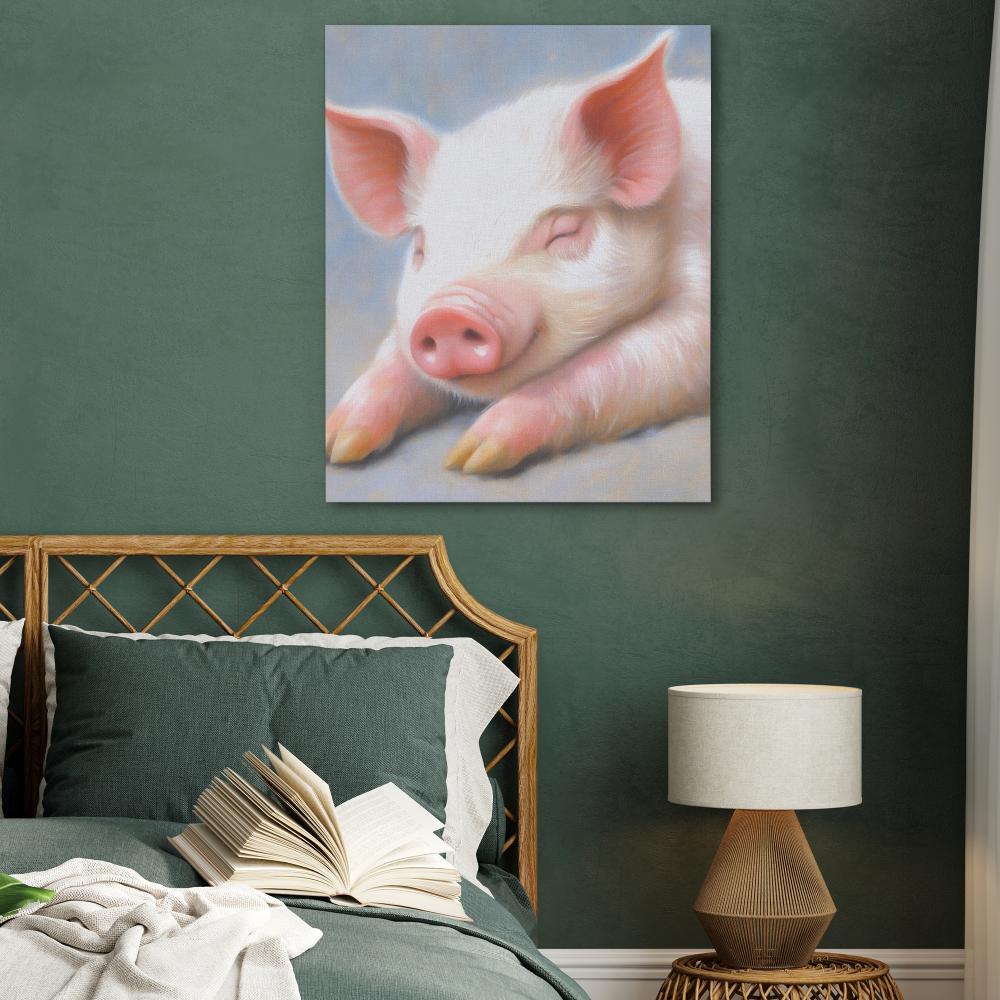 Resting Pig - Luxury Wall Art
