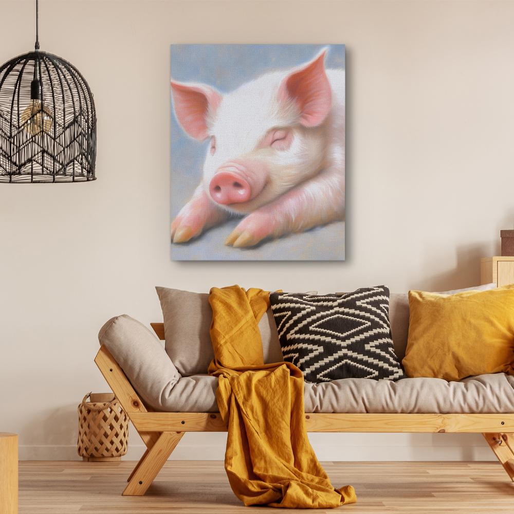 Resting Pig - Luxury Wall Art