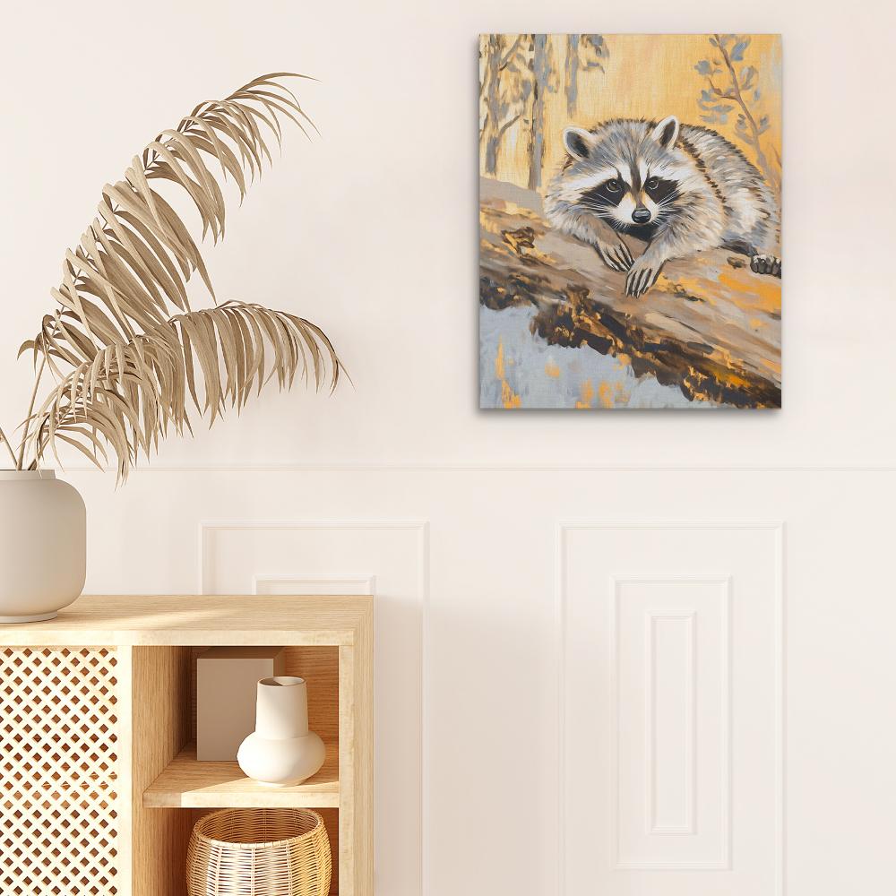 Resting Raccoon - Luxury Wall Art