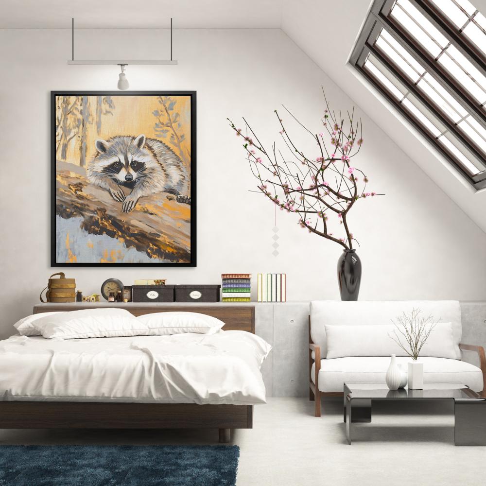 Resting Raccoon - Luxury Wall Art
