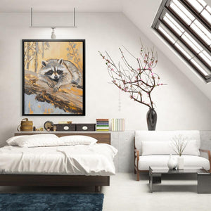 Resting Raccoon - Luxury Wall Art