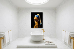 Retriever With Pearl - Luxury Wall Art