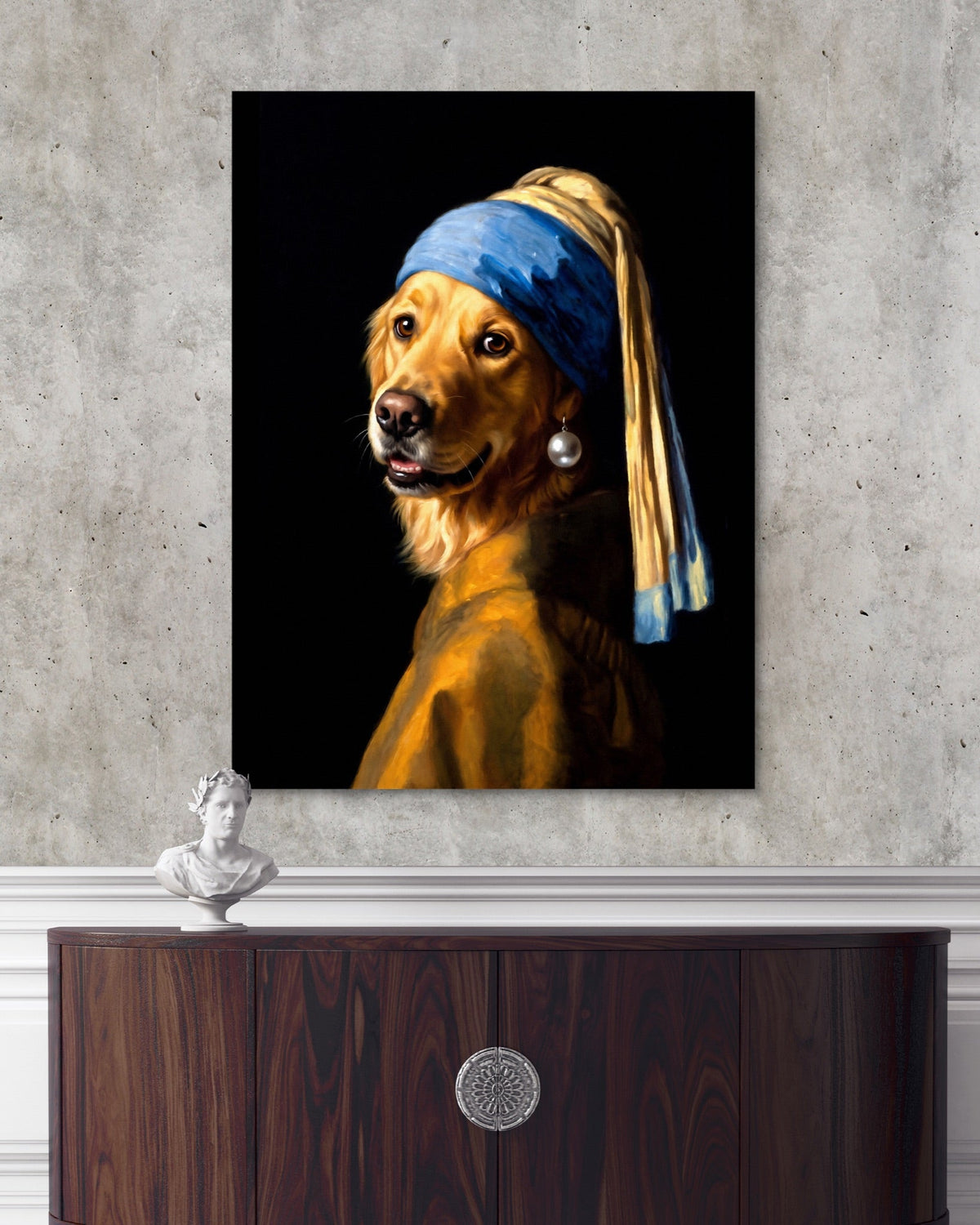 Retriever With Pearl - Luxury Wall Art
