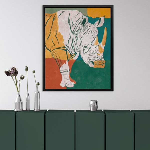 Rhino Color Field in a room