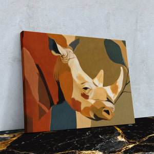 Rhino Earth Tones — Rhino Earth Tones Against Wall4x5 Reflect 11