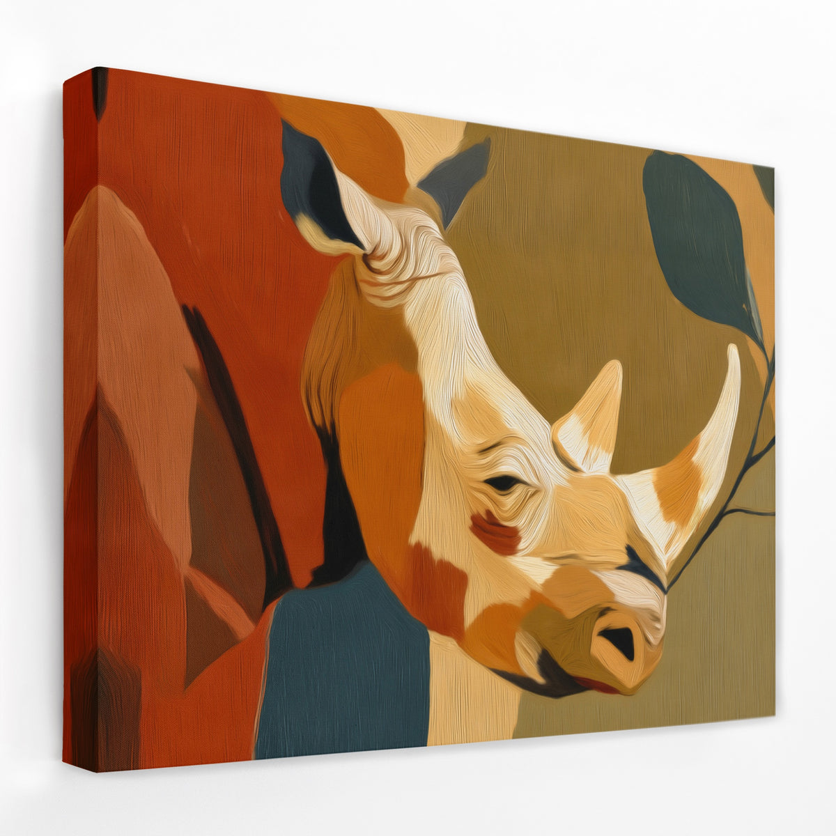 Rhino Earth Tones — Rhino Earth Tones Landscape   Side View   Mirror Wrap 163