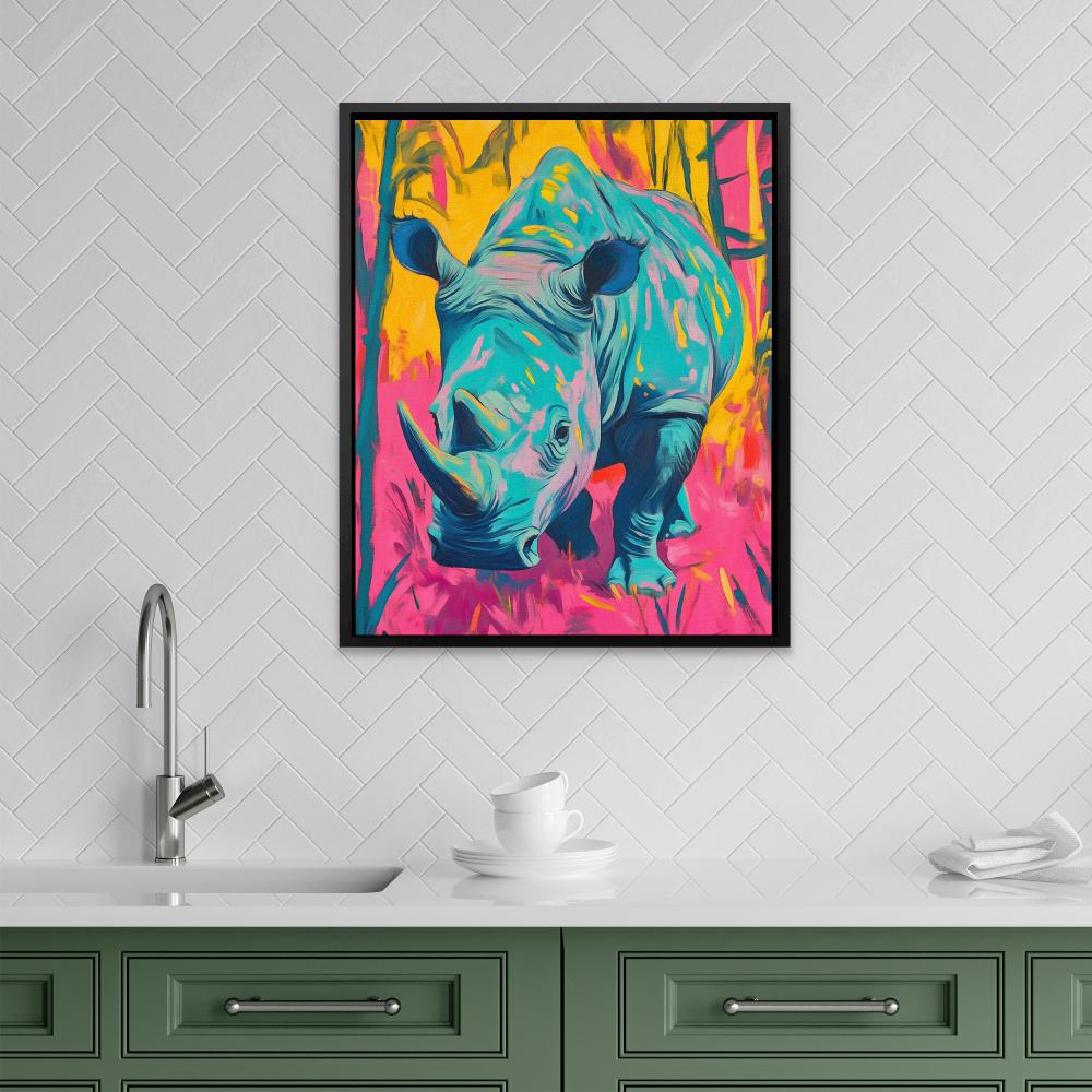 Rhino Glow - Luxury Wall Art