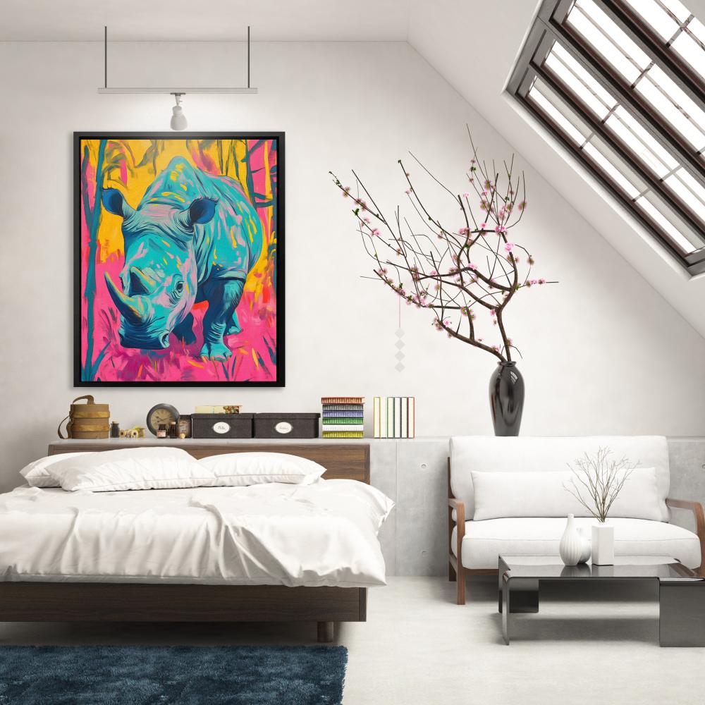 Rhino Glow - Luxury Wall Art