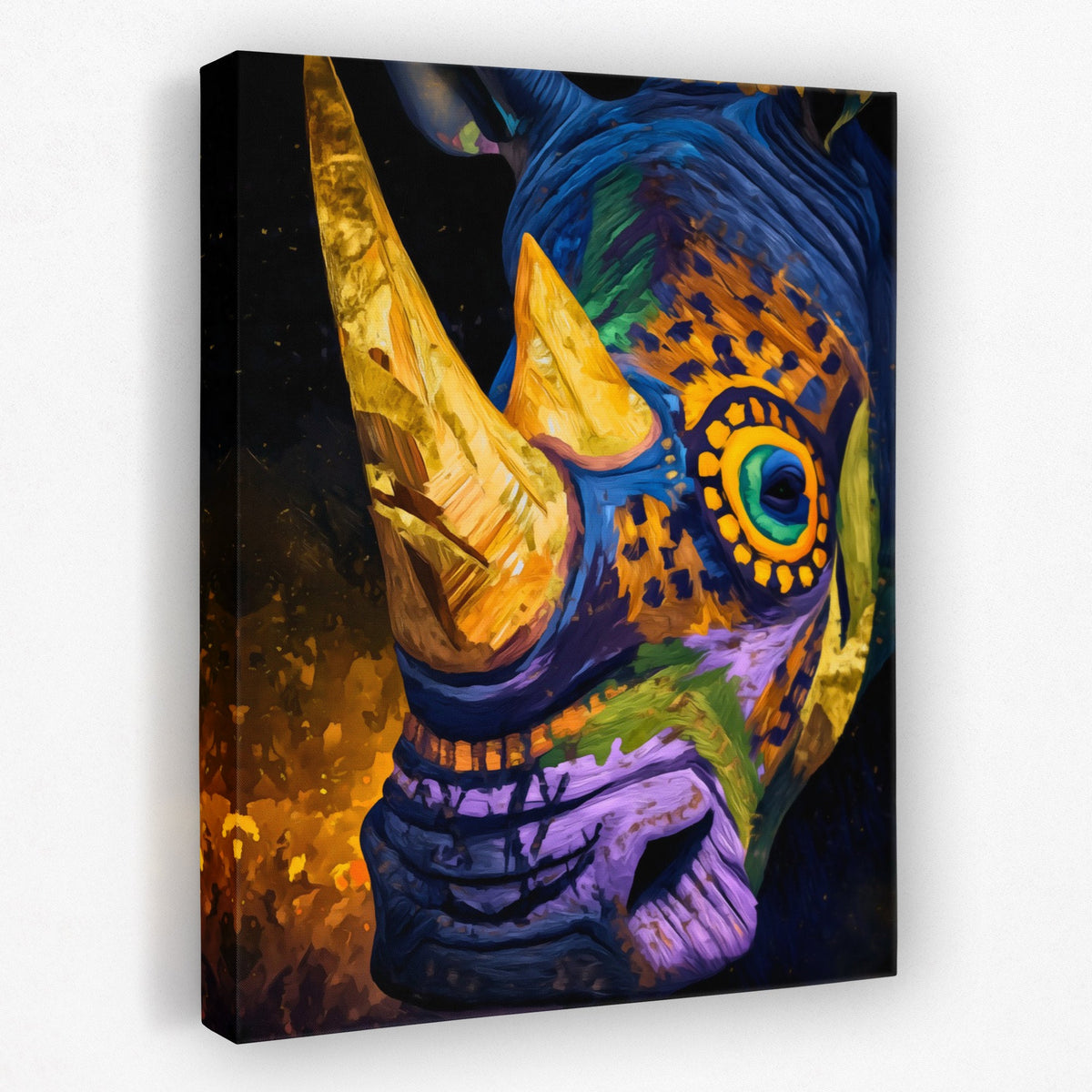 Rhino Sacred Geometry - Luxury Wall Art