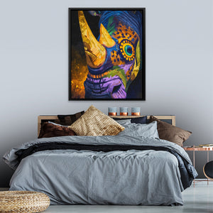 Rhino Sacred Geometry - Luxury Wall Art