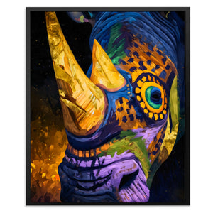 Rhino Sacred Geometry - Luxury Wall Art
