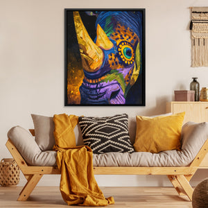 Rhino Sacred Geometry - Luxury Wall Art