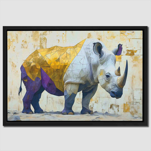 Rhino Standing in a room