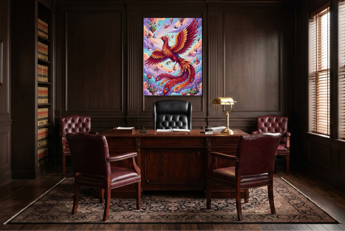 Rising Phoenix Pop Surreal - Luxury Wall Art