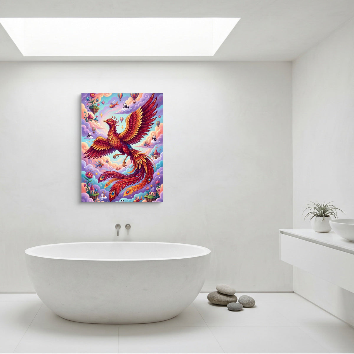 Rising Phoenix Pop Surreal - Luxury Wall Art