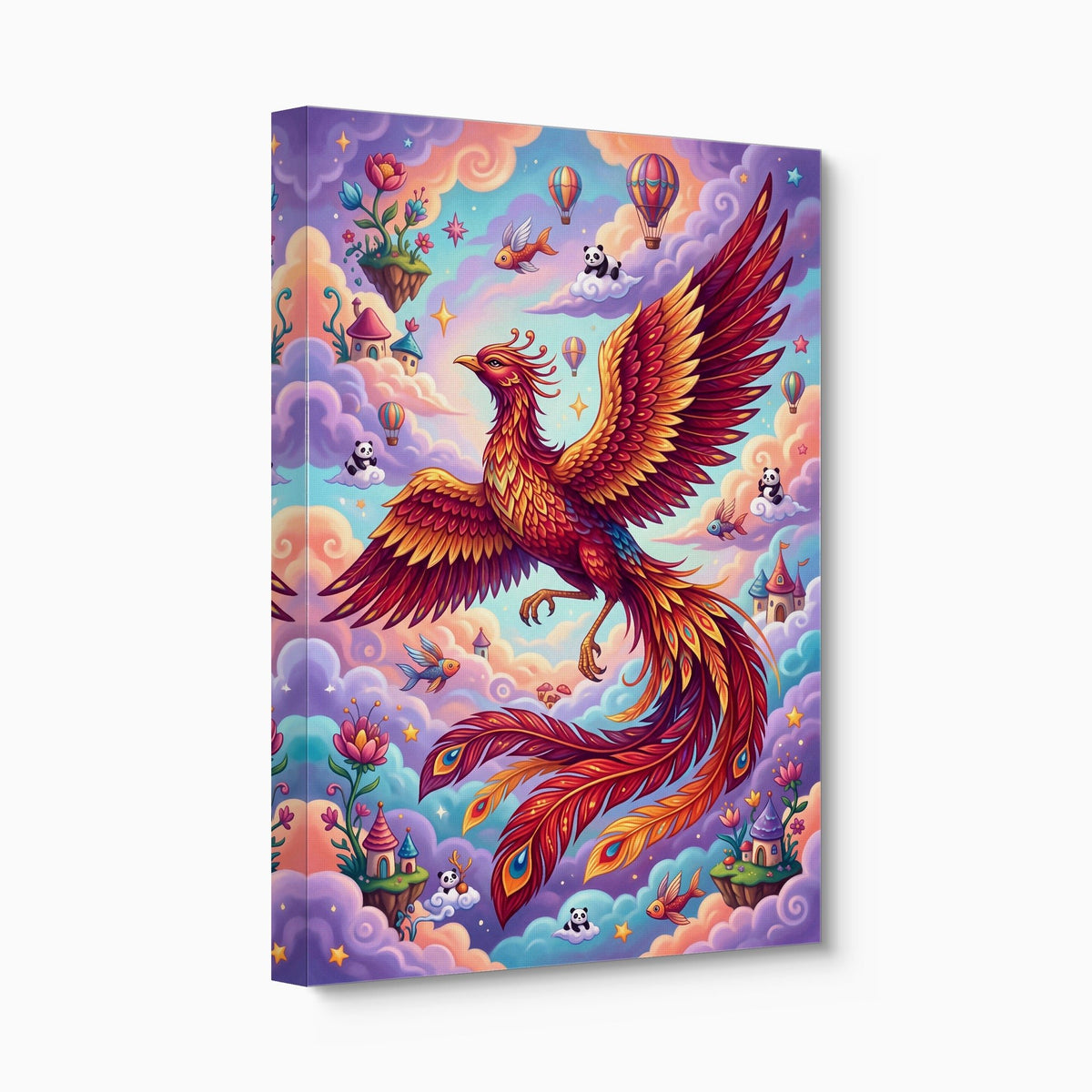 Rising Phoenix Pop Surreal - Luxury Wall Art