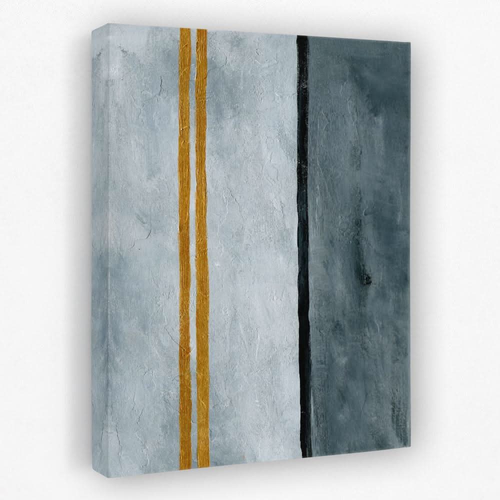 Road Abstract - Gray Canvas Wall Art