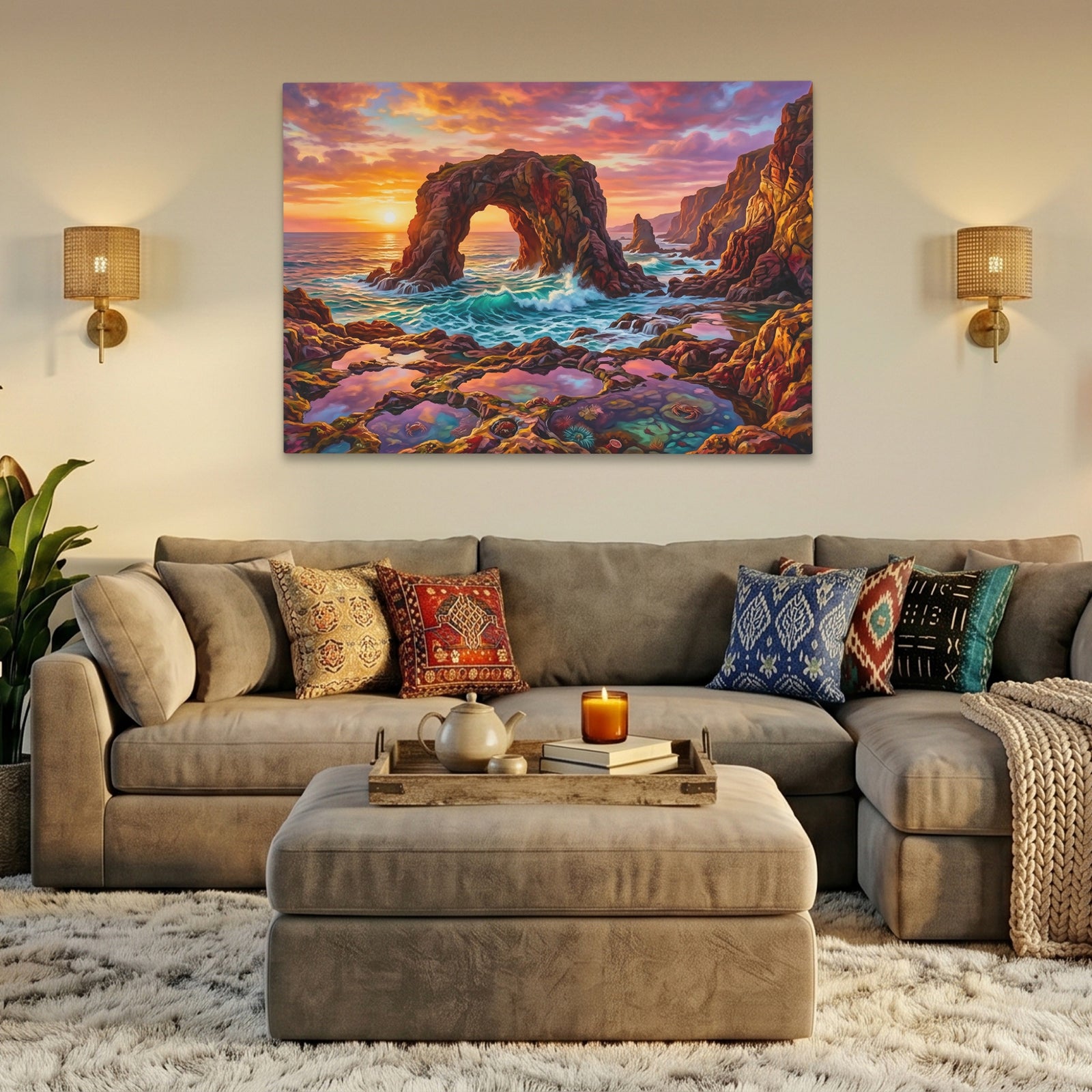 Rock Arch Sunset — Rock Arch Sunset Close Up Landscape 96