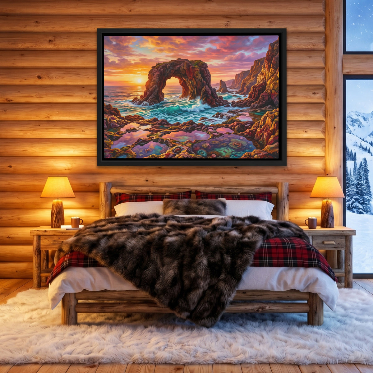 Rock Arch Sunset — Rock Arch Sunset Cozy Cabin Land 128