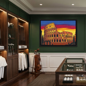 Rome's Colosseum Ablaze — Rome's Colosseum Ablaze Clubhouse Golf Land 97