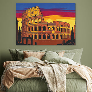 Rome's Colosseum Ablaze — Rome's Colosseum Ablaze Green Bedroom 160
