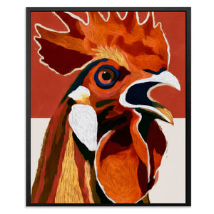 Rooster Crowing Line — Rooster Crowing Line Front Facing Portrait2 47
