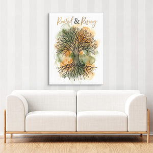 Rooted And Rising — rooted and rising sq cute couch cbrown couch 1port flush print