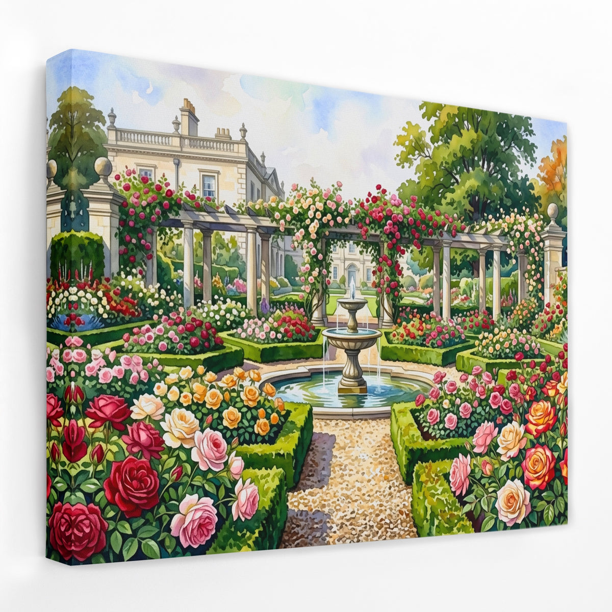 Rose Garden Paradise — Rose Garden Paradise Landscape   Side View   Mirror Wrap 203