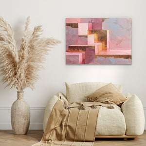 Rose Gold Steps - Luxury Wall Art