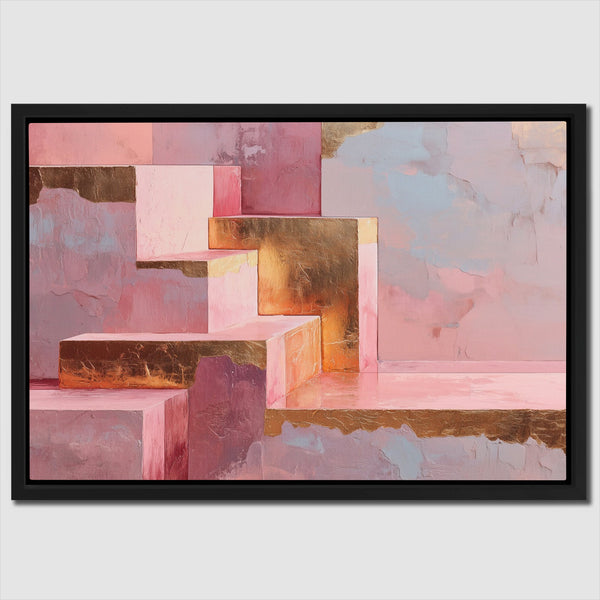 Rose Gold Steps in a room