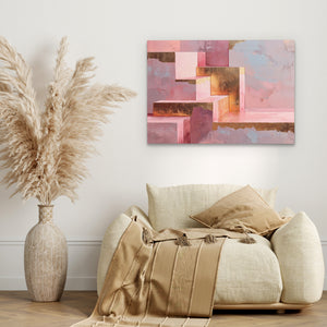Rose Gold Steps - Luxury Wall Art