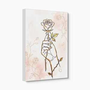 Rose Golden Grasp — rose golden grasp angled flush print
