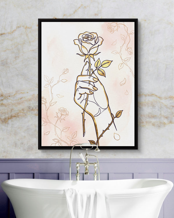 Rose Golden Grasp in a room