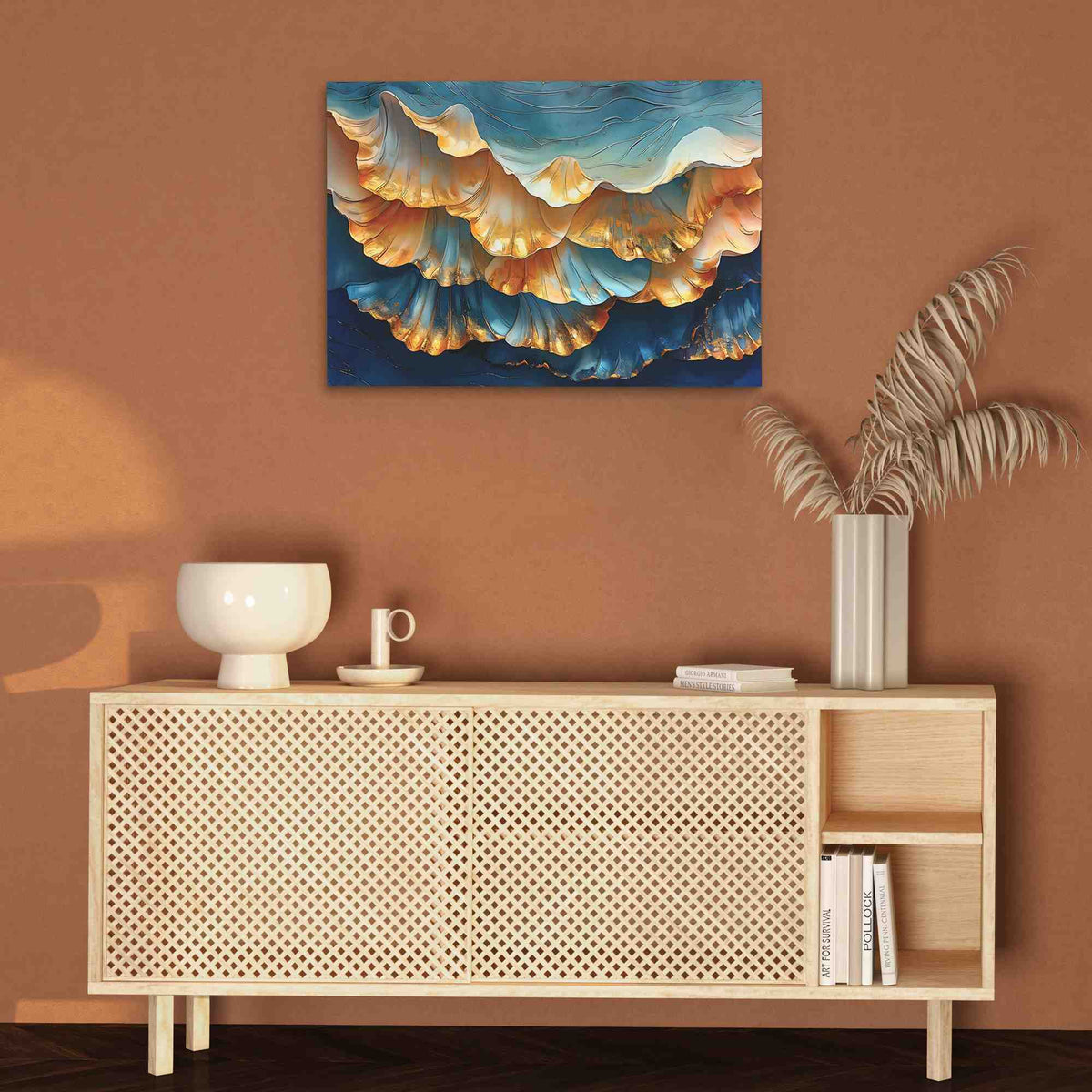 Royal Blue Shells - Luxury Wall Art