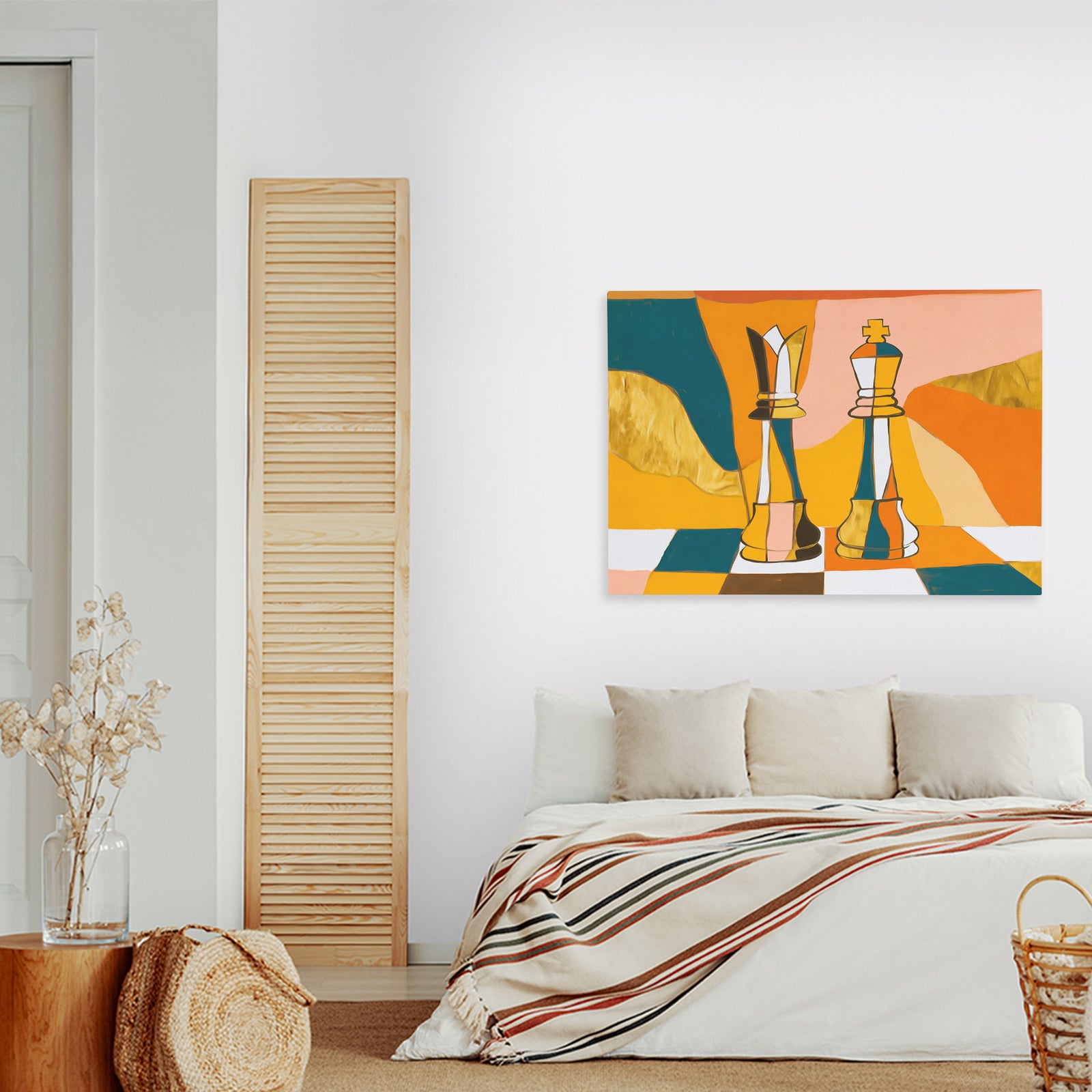 Royal Checkmate Dance - Luxury Wall Art