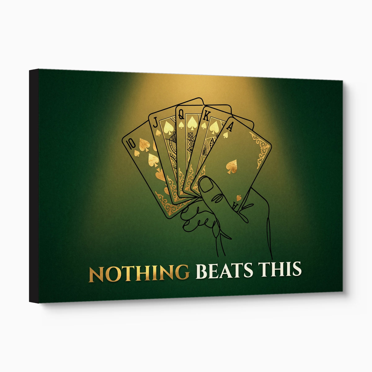 Royal Flush Spades — royal flush spades angled flush print
