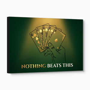Royal Flush Spades — royal flush spades angled flush print