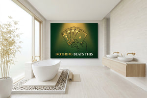 Royal Flush Spades — royal flush spades bathroom interior with tub 1land flush print