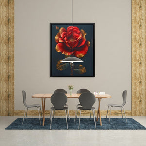 Royal Red Rose - Luxury Wall Art