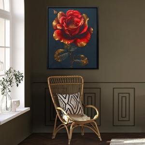 Royal Red Rose - Luxury Wall Art