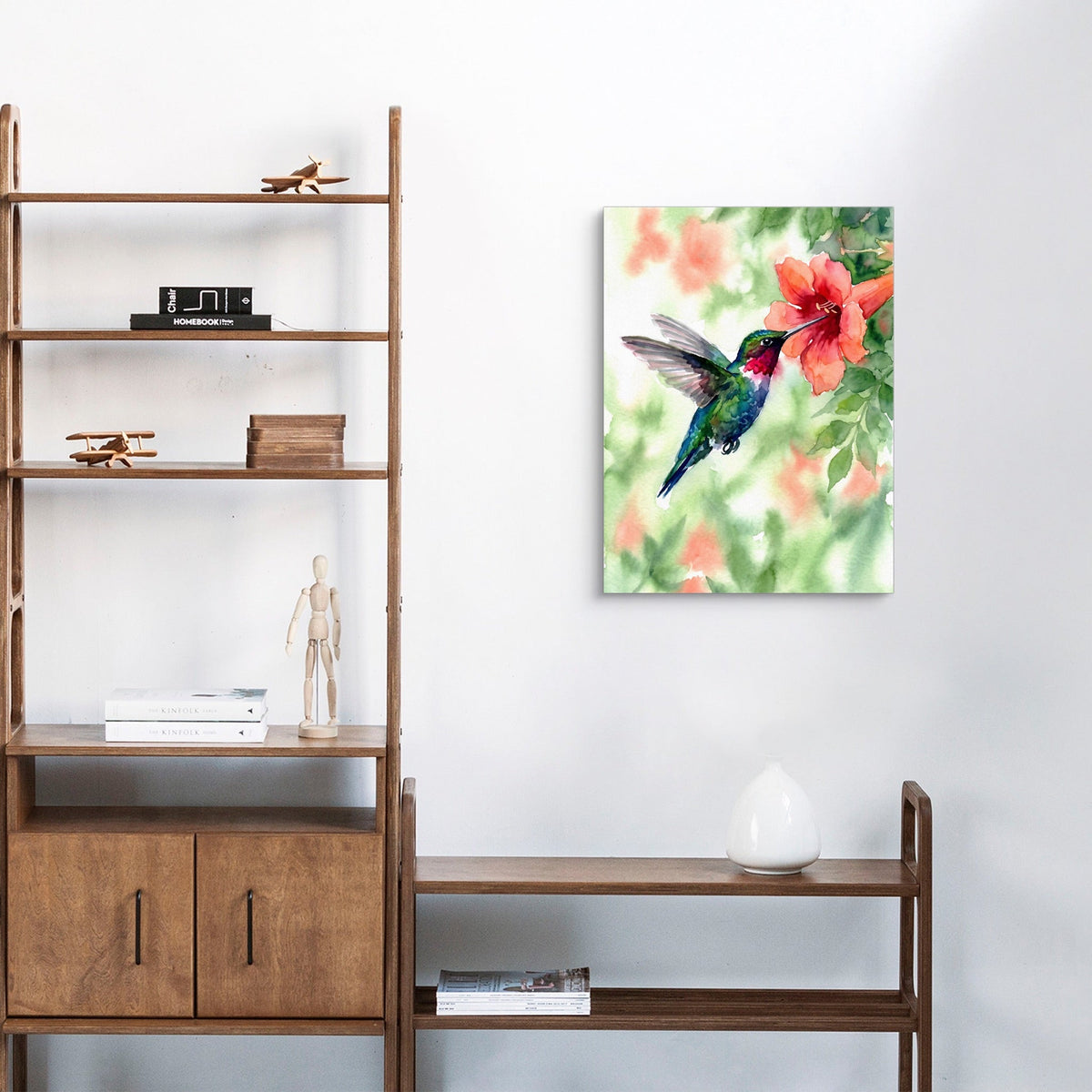 Ruby-Throat's Pause - Luxury Wall Art