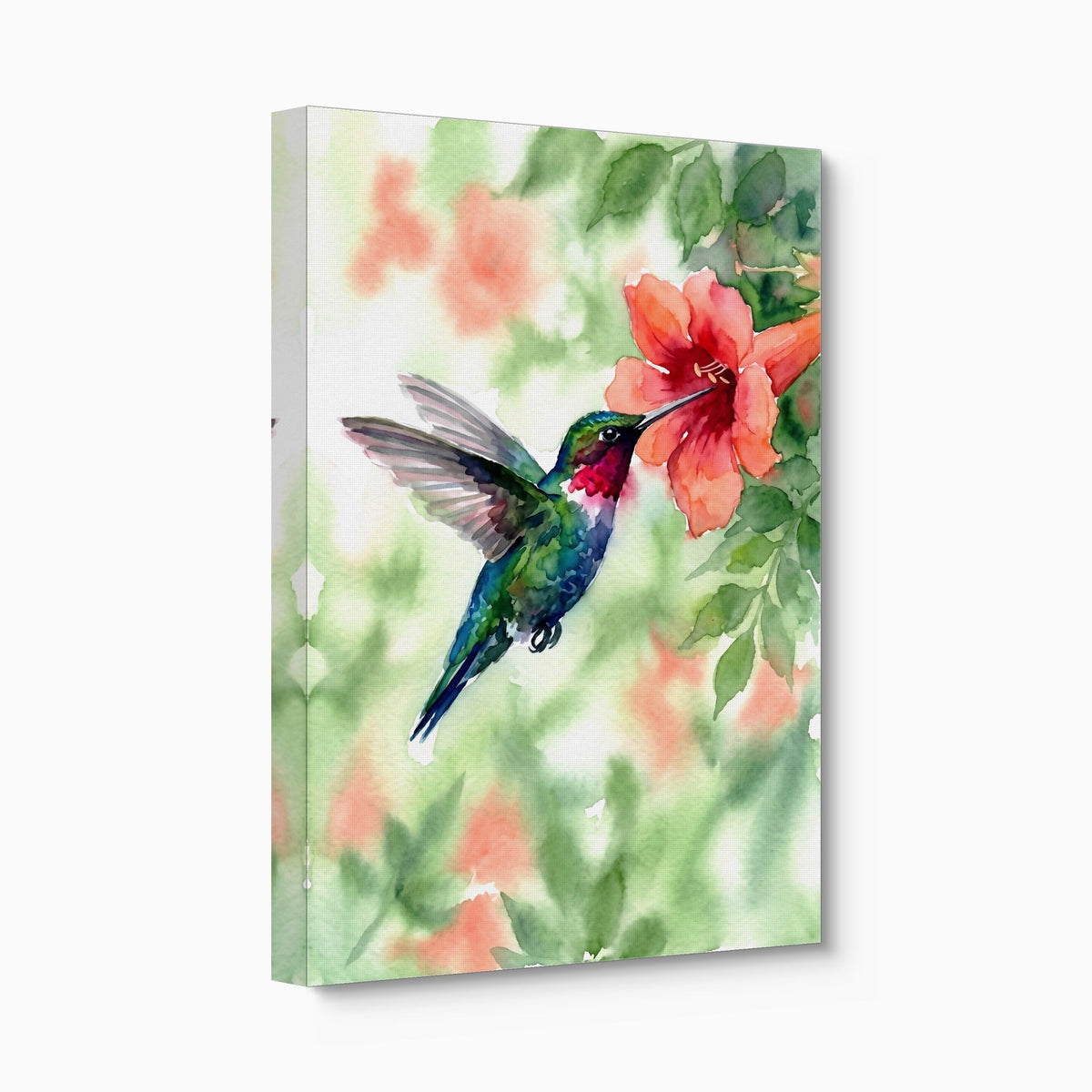 Ruby-Throat's Pause - Luxury Wall Art