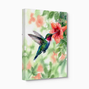 Ruby-Throat's Pause - Luxury Wall Art