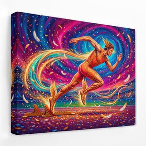 Runner Cosmic Sprint — Runner Cosmic Sprint Landscape   Side View   Mirror Wrap 80