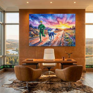 Runner Wolf Sunset — Runner Wolf Sunset Bullish Ranch Land 57