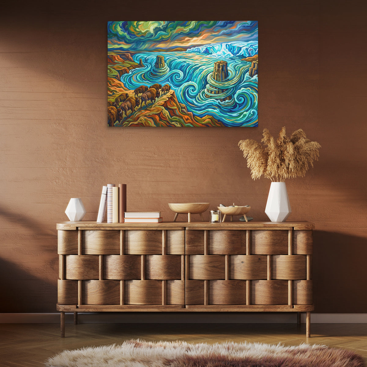 Rushing Buffalo Waters — Rushing Buffalo Waters Brown Room Clean 42