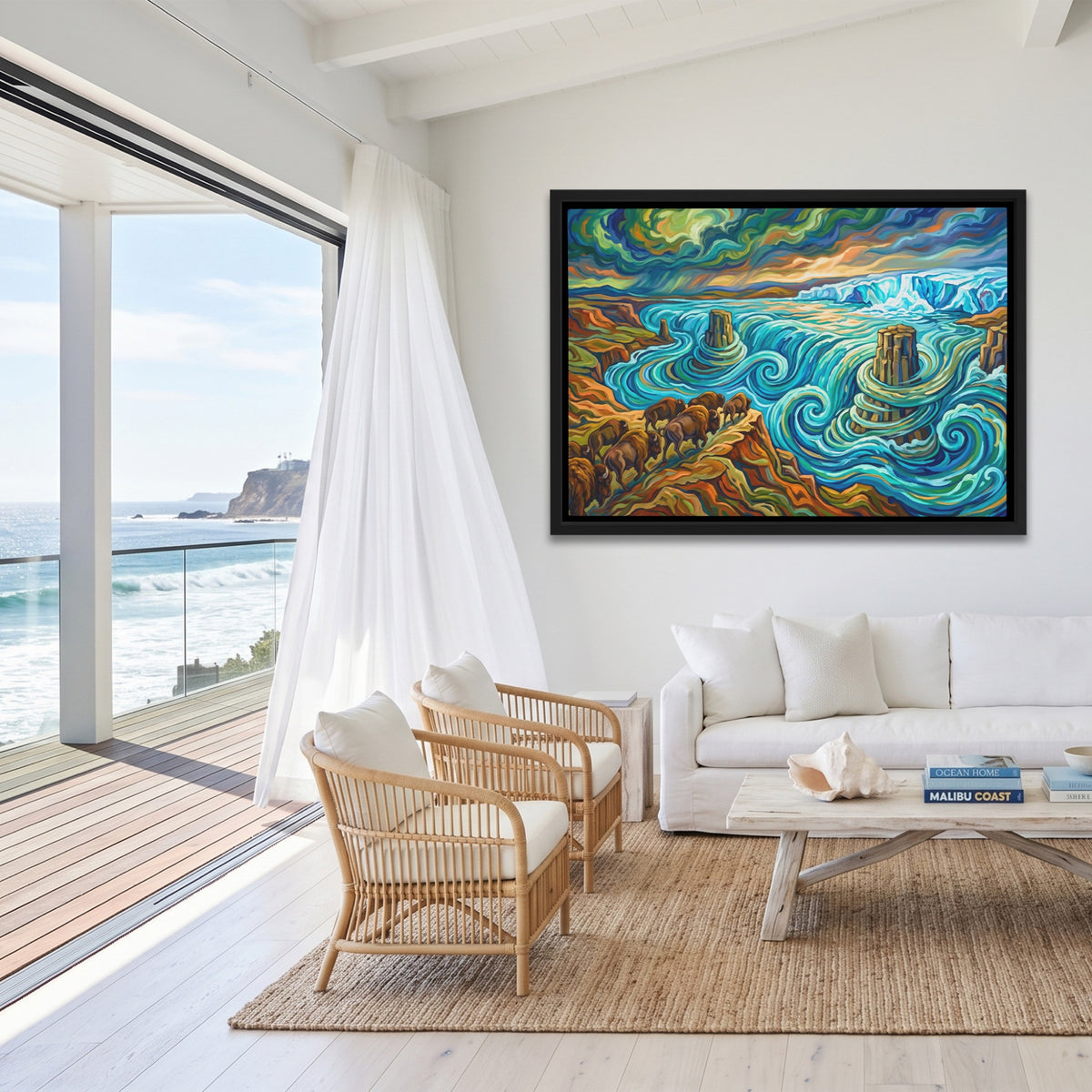Rushing Buffalo Waters — Rushing Buffalo Waters Malibu Beach Land 107