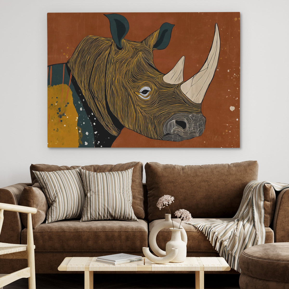 Rust and Horn - Luxury Wall Art